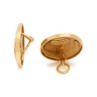 SUSAN SADLER, YELLOW GOLD EARCLIPS