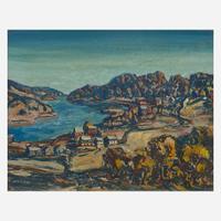 Walter Emerson Baum (American, 1884-1956) Extensive Delaware River Valley