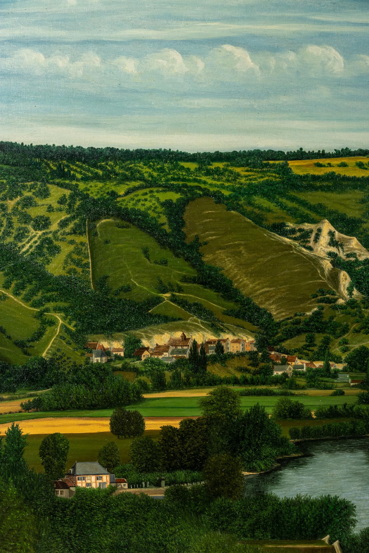 Vue Panoramique de Haute-Ilse prise de la Roche-Guyon (Seine et Oise)