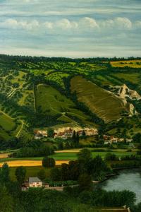 Vue Panoramique de Haute-Ilse prise de la Roche-Guyon (Seine et Oise)