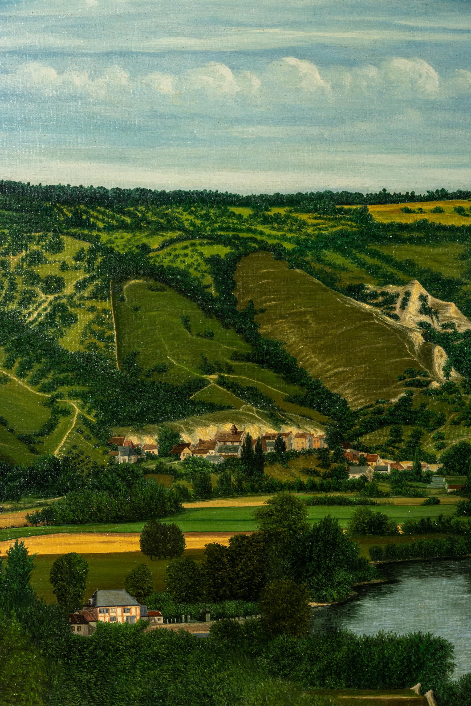 Vue Panoramique de Haute-Ilse prise de la Roche-Guyon (Seine et Oise)