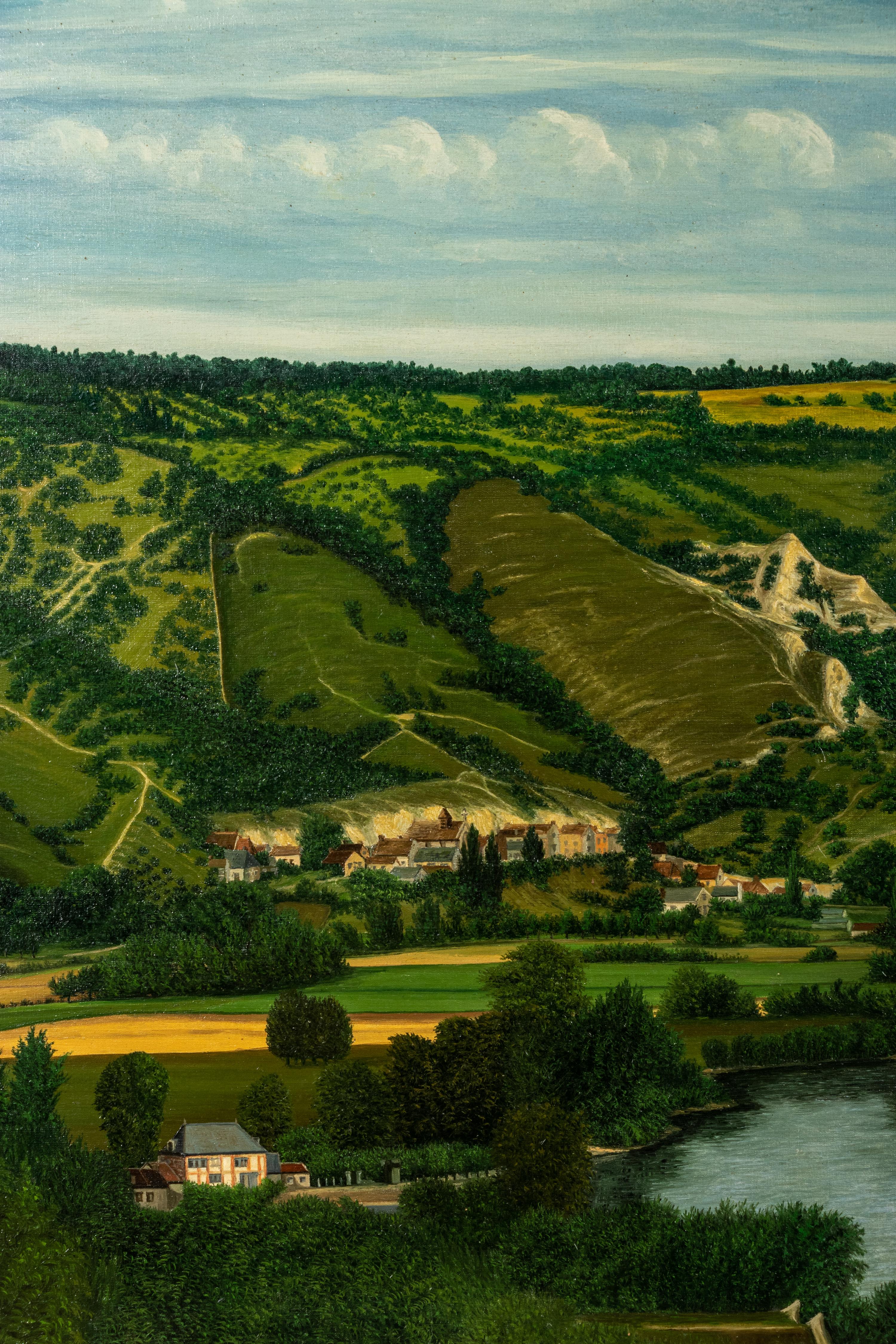 Vue Panoramique de Haute-Ilse prise de la Roche-Guyon (Seine et Oise)