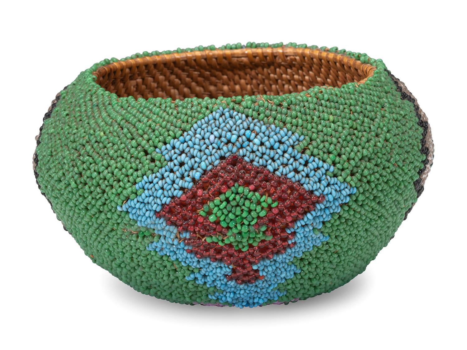 Paiute Beaded Basket