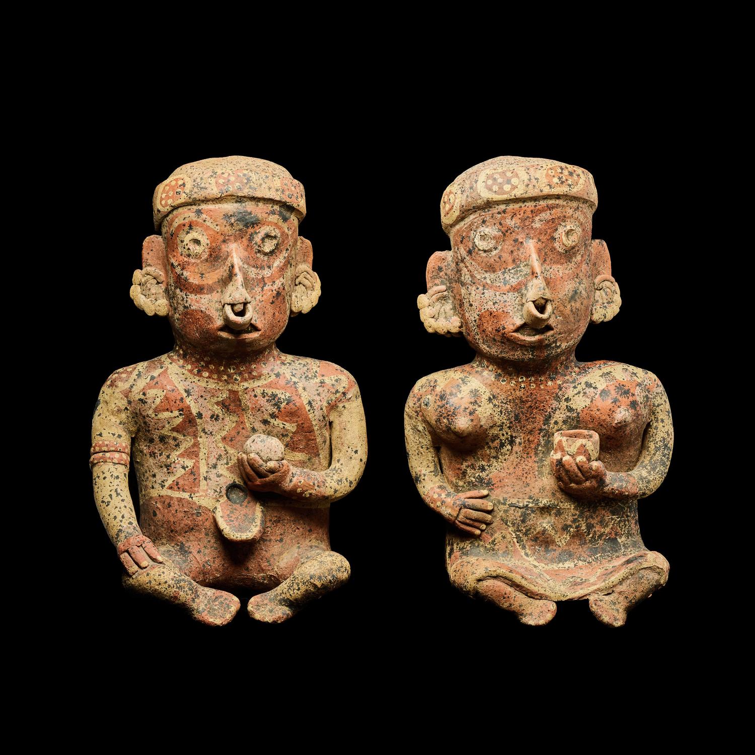 Two Nayarit Seated Figures