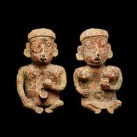 Two Nayarit Seated Figures