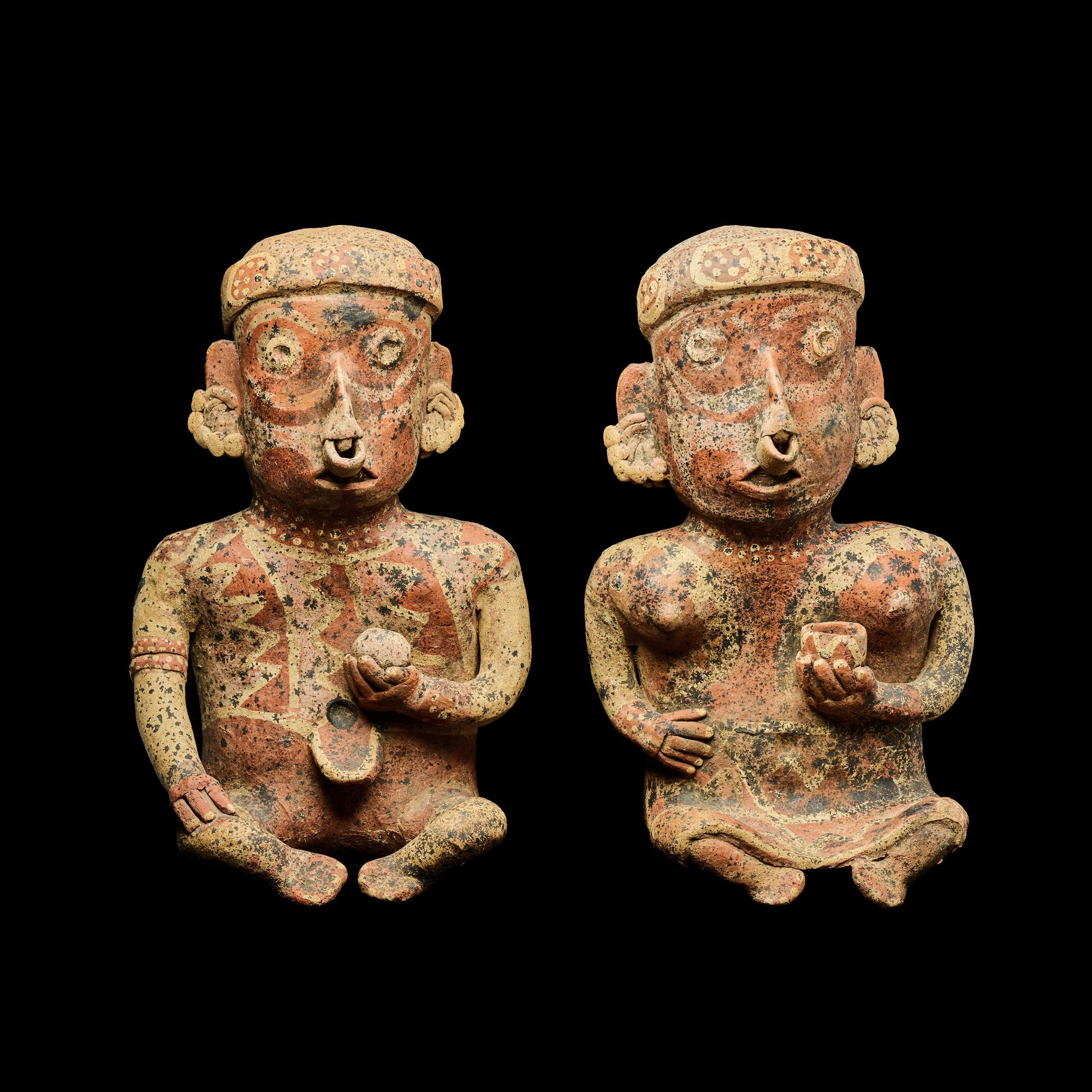 Two Nayarit Seated Figures
