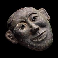 A Chinese Bronze Funerary Mask