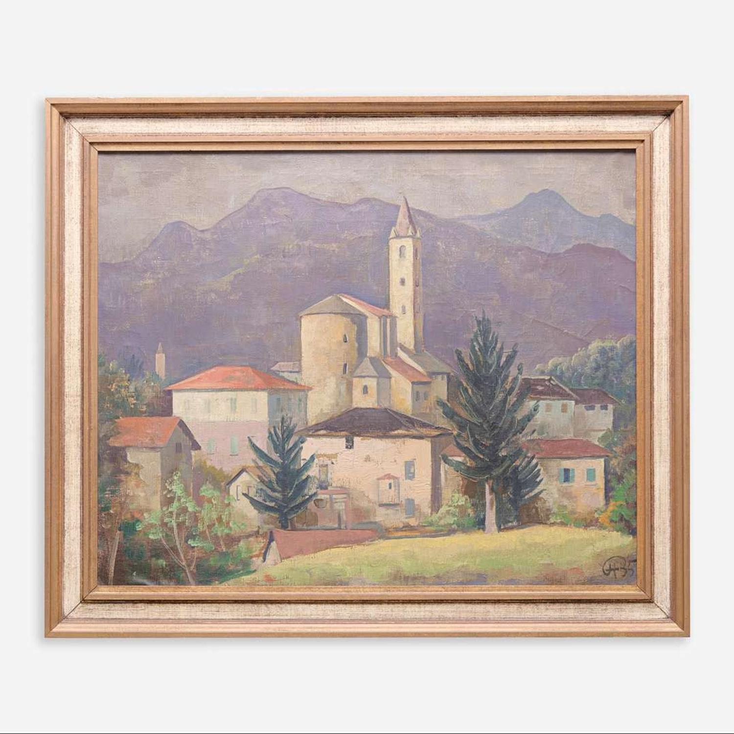 Karl Hofer (German, 1878-1955) Tesserete (Ticino)