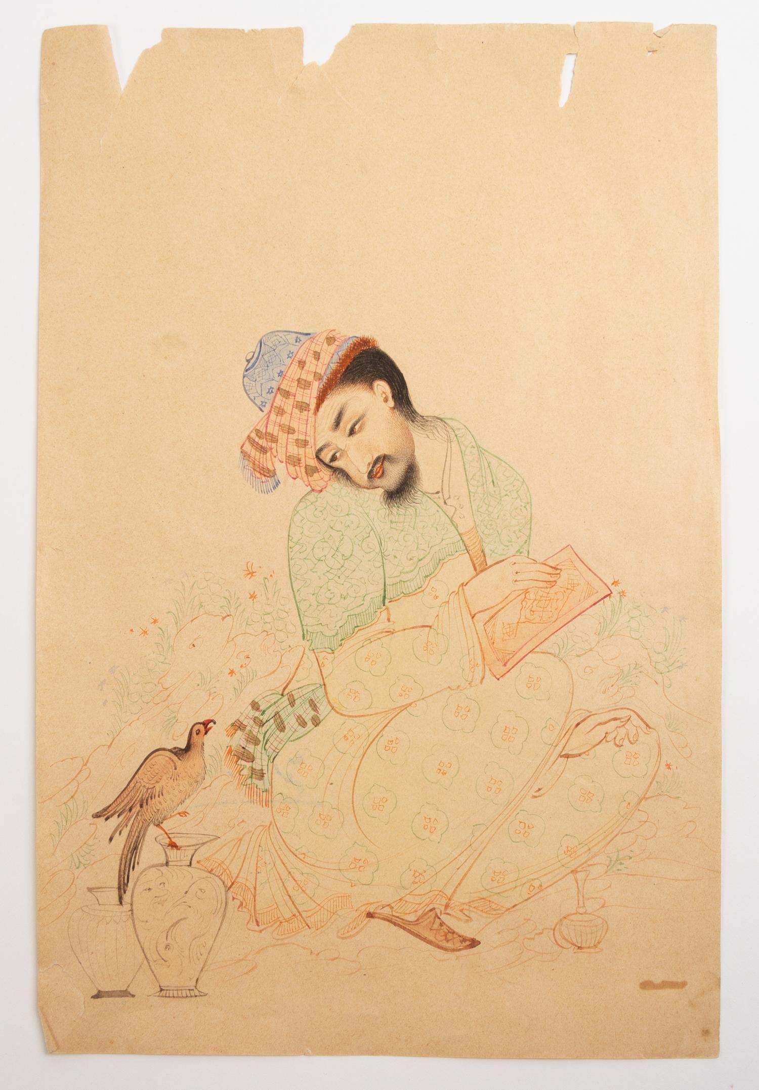 A Group of Persian Paintings on Paper various sizes.