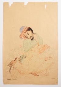 A Group of Persian Paintings on Paper various sizes.