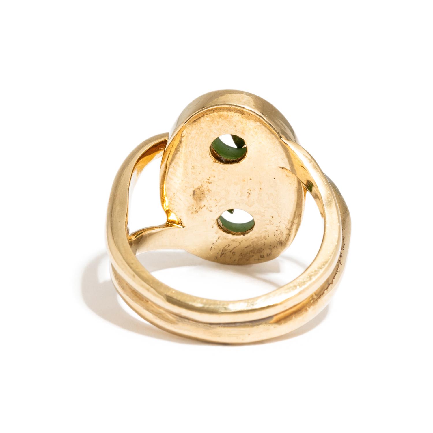 JADE AND DIAMOND RING