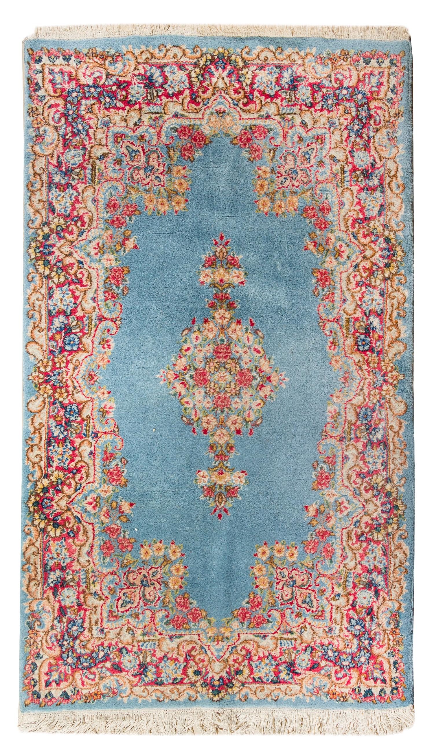 A Kirman Wool Rug 4 feet 10 inches x 2 feet 10 inches. — MID 20TH CENTURY