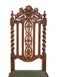 A Set of Four William and Mary Style Dining Chairs