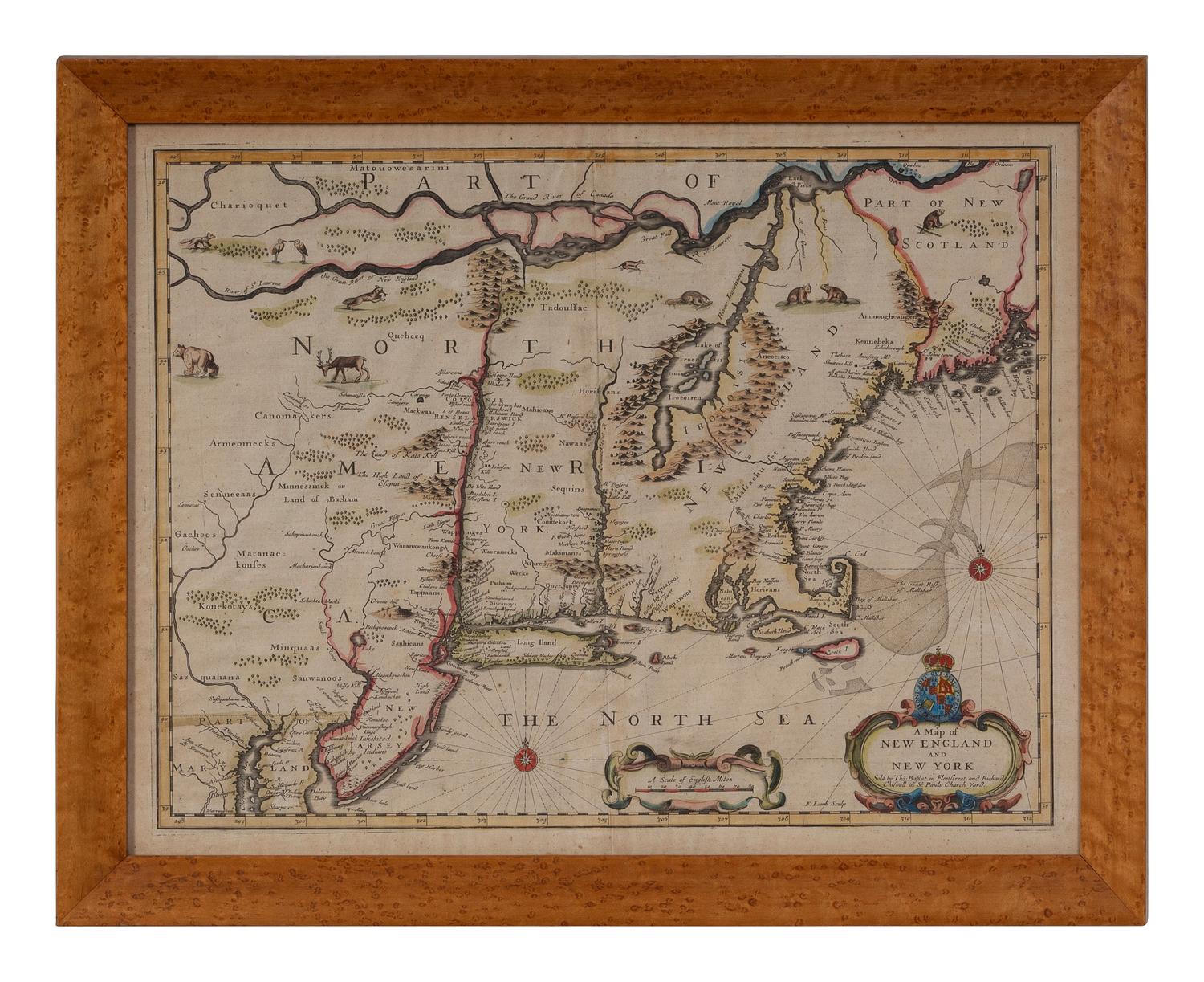 SPEED, John. A Map of New England and New York . London: Basset and Chiswell, ca 1676.