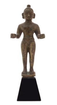 An Indian Bronze Figure Height 7 1/2 inches.