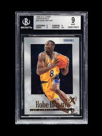 A 1996-97 Skybox E-X2000 Credentials Kobe Bryant Rookie Basketball Card No. 30 (BGS 9 MINT),