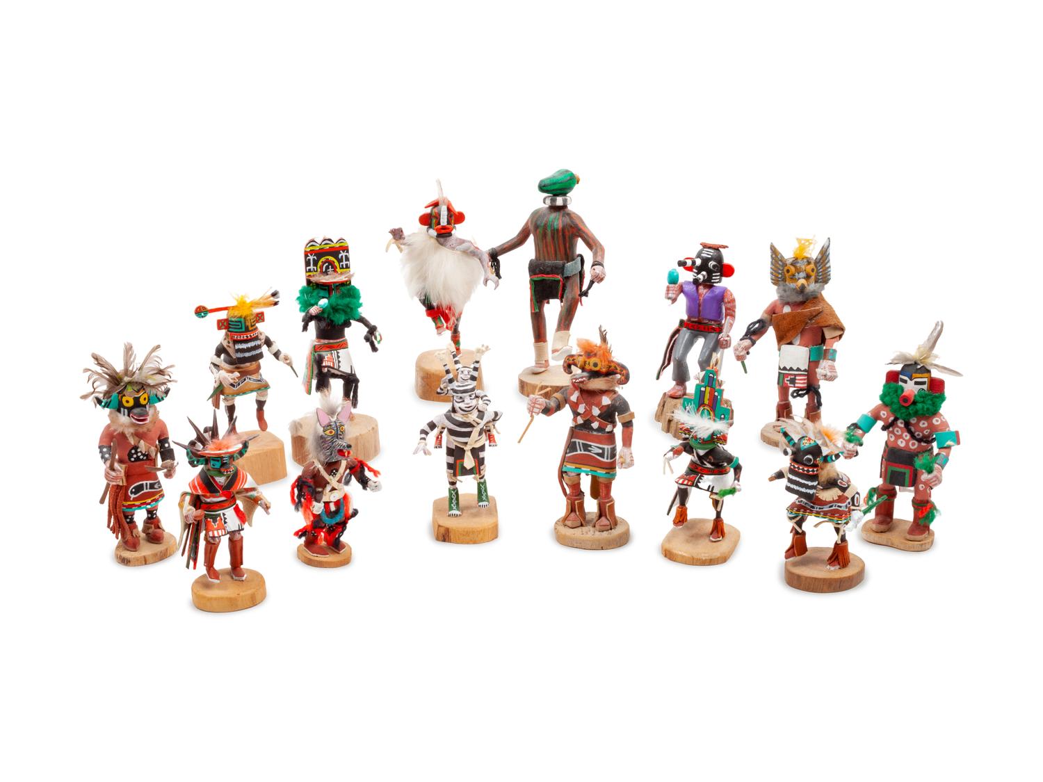 Collection of 29 Miniature Kachina Dolls