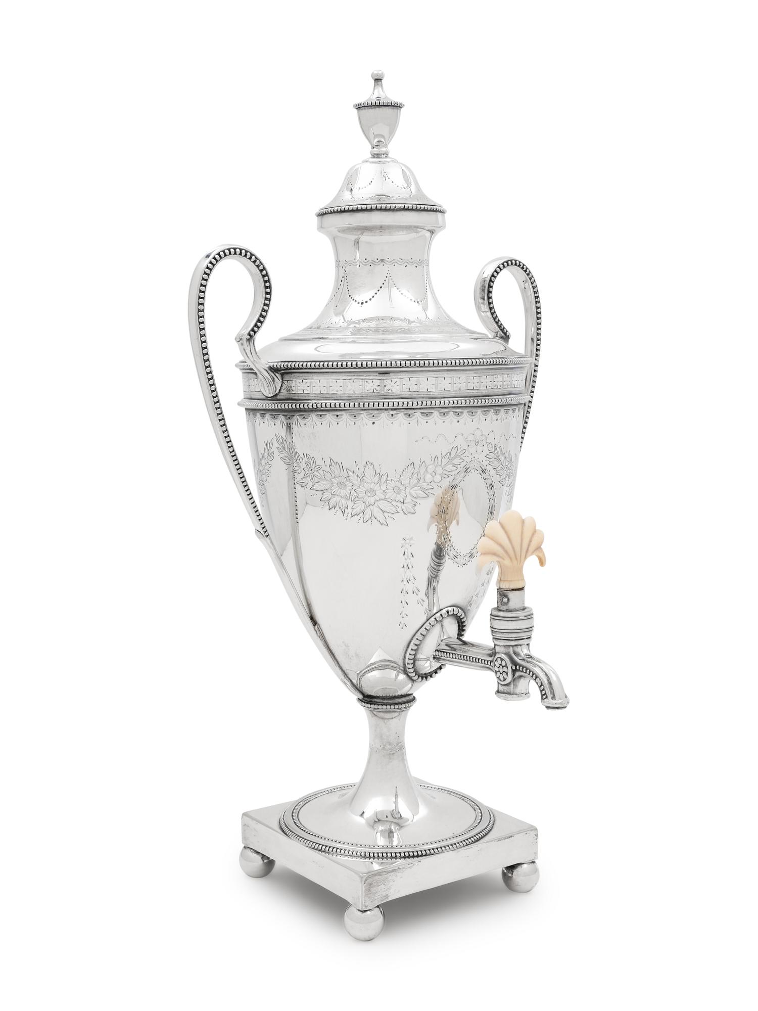 A Georgian Silver-Plate Tea Urn