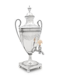 A Georgian Silver-Plate Tea Urn
