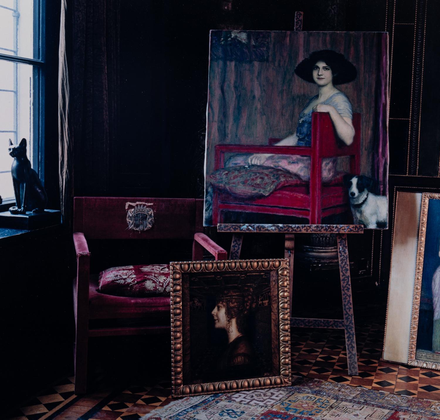 Evelyn Hofer (1922-2009) 260, Villa Stuck, Munich, 1984 ; and Maison Solvay Bruxelles, 1985