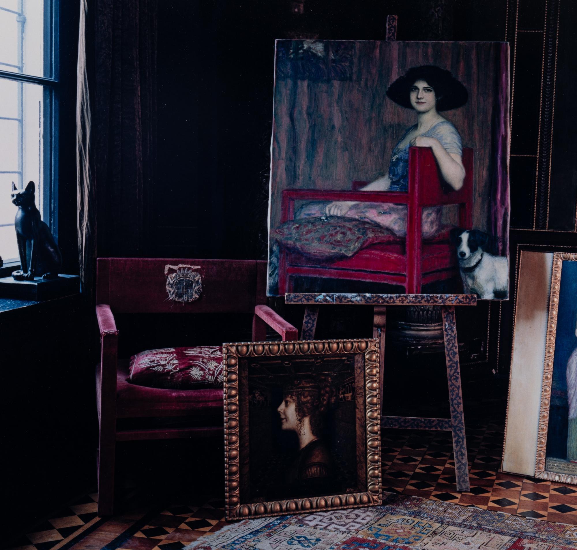 Evelyn Hofer (1922-2009) 260, Villa Stuck, Munich, 1984 ; and Maison Solvay Bruxelles, 1985