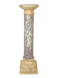 A Continental Bi-Color Marble Pedestal