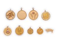 SOLD: COLLECTION OF YELLOW GOLD CHARMS