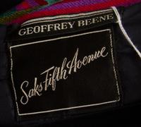 A Geoffrey Beene Multicolor Striped Coat,