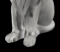 A Lalique Lion and a Lalique Lioness