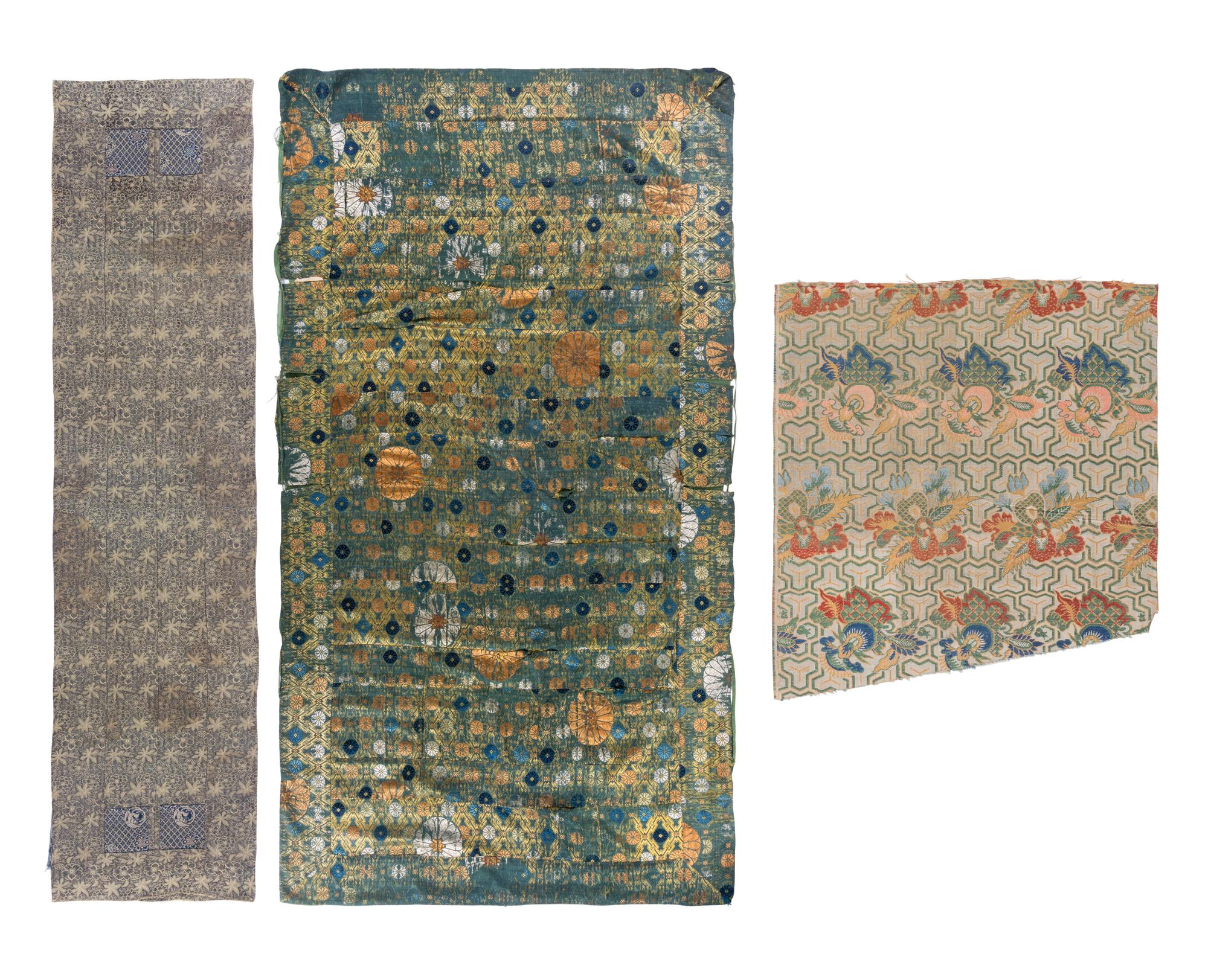 Three Japanese Silk Articles