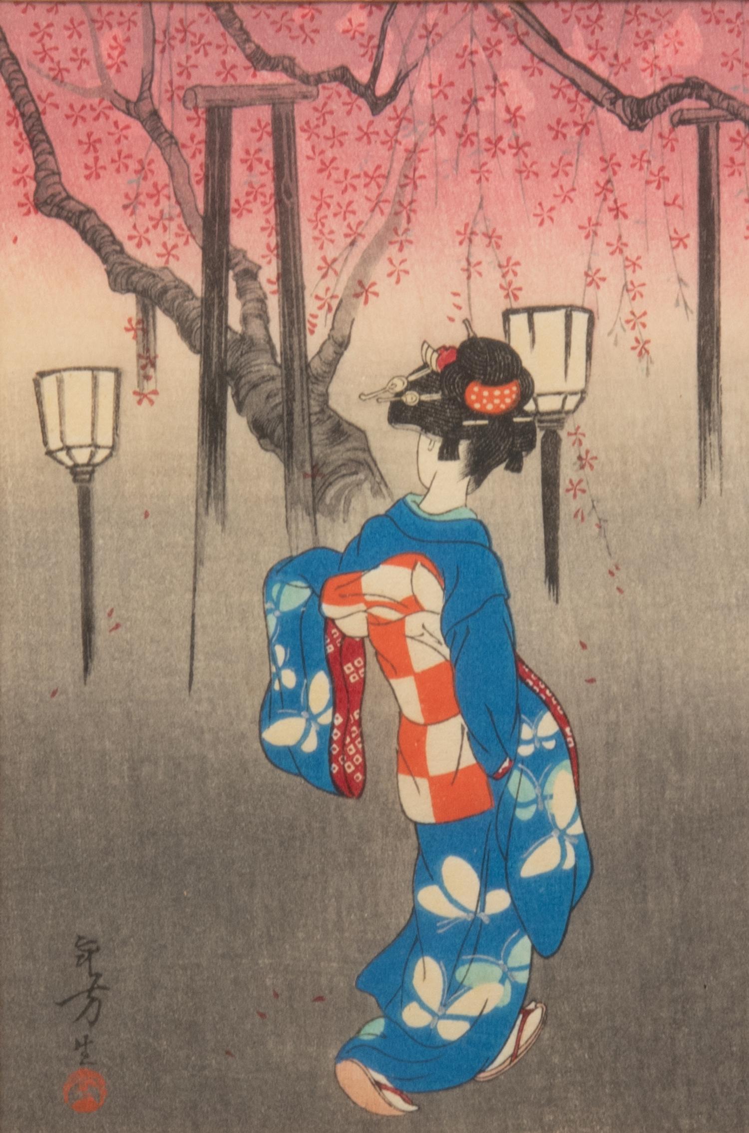 A Group of Six Japanese Woodblock Prints