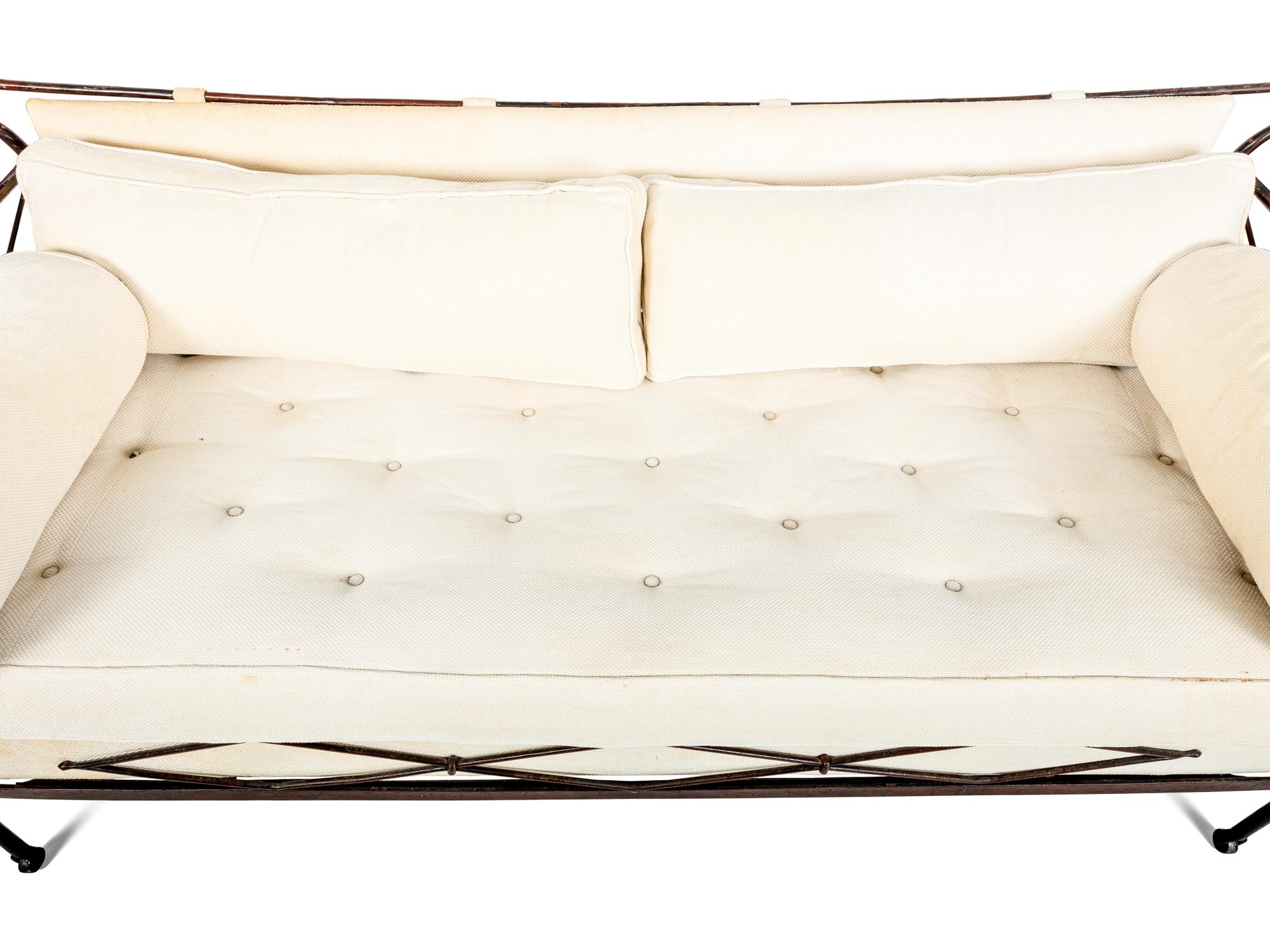 An Empire Style Wrought Iron Daybed