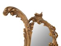 A Pair of Rococo Style Giltwood Mirrors