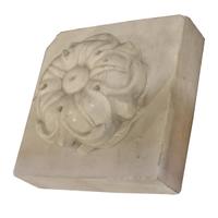 A Pair of Carved Marble Plinths 6" W x 3" D x 6" H, — France, Circa 1900