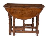 A Marquetry Inlaid Drop Leaf Table