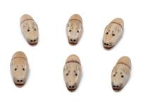 Iñupiat Carved Polar Bear Toggles / Buttons