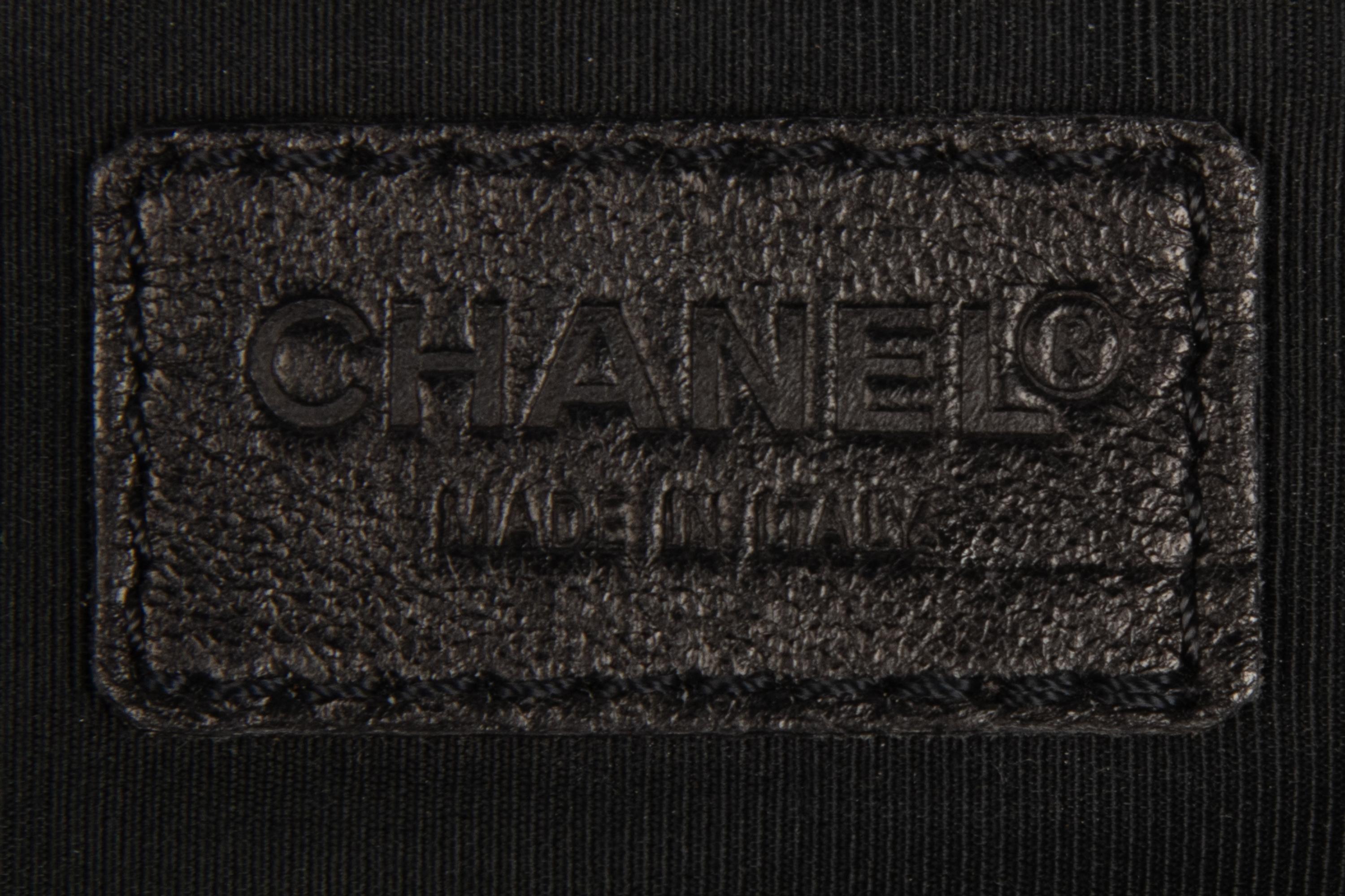 Chanel Black Suede Shoulder Hobo Bag