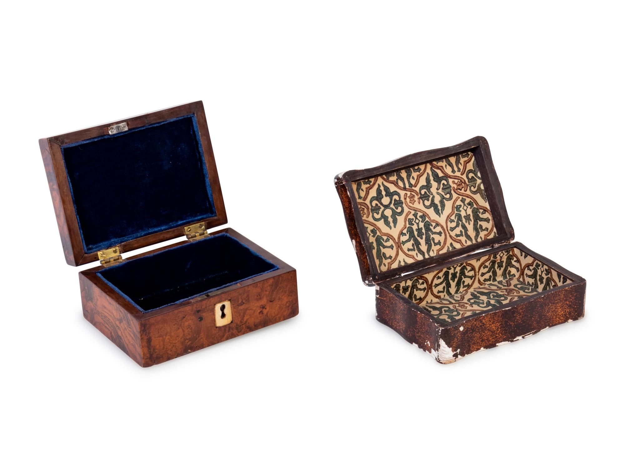 A Group of Ten English Boxes