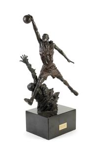 A 1994 Michael Jordan United Center Bronze Maquette, "The Spirit,"