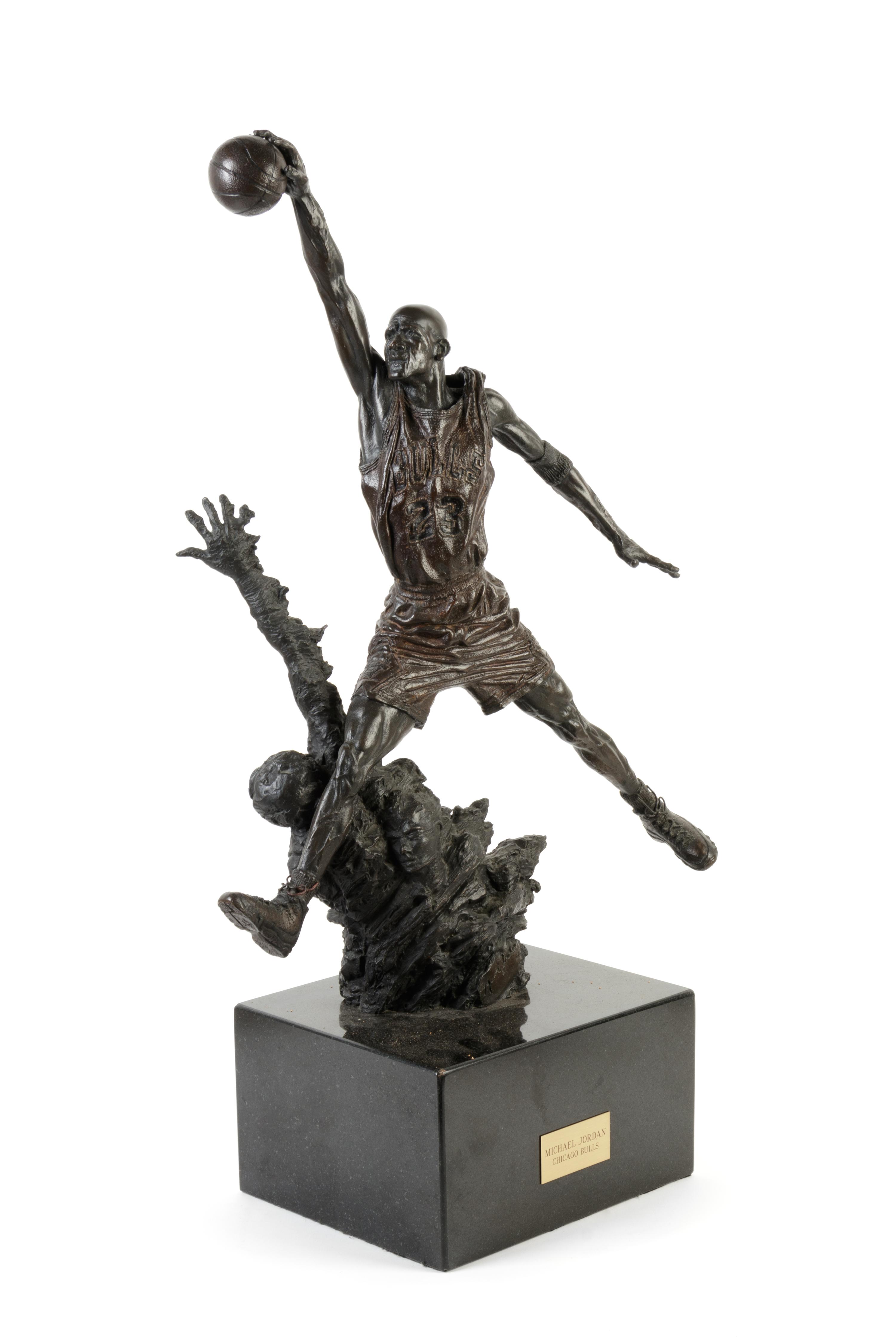 A 1994 Michael Jordan United Center Bronze Maquette, "The Spirit,"
