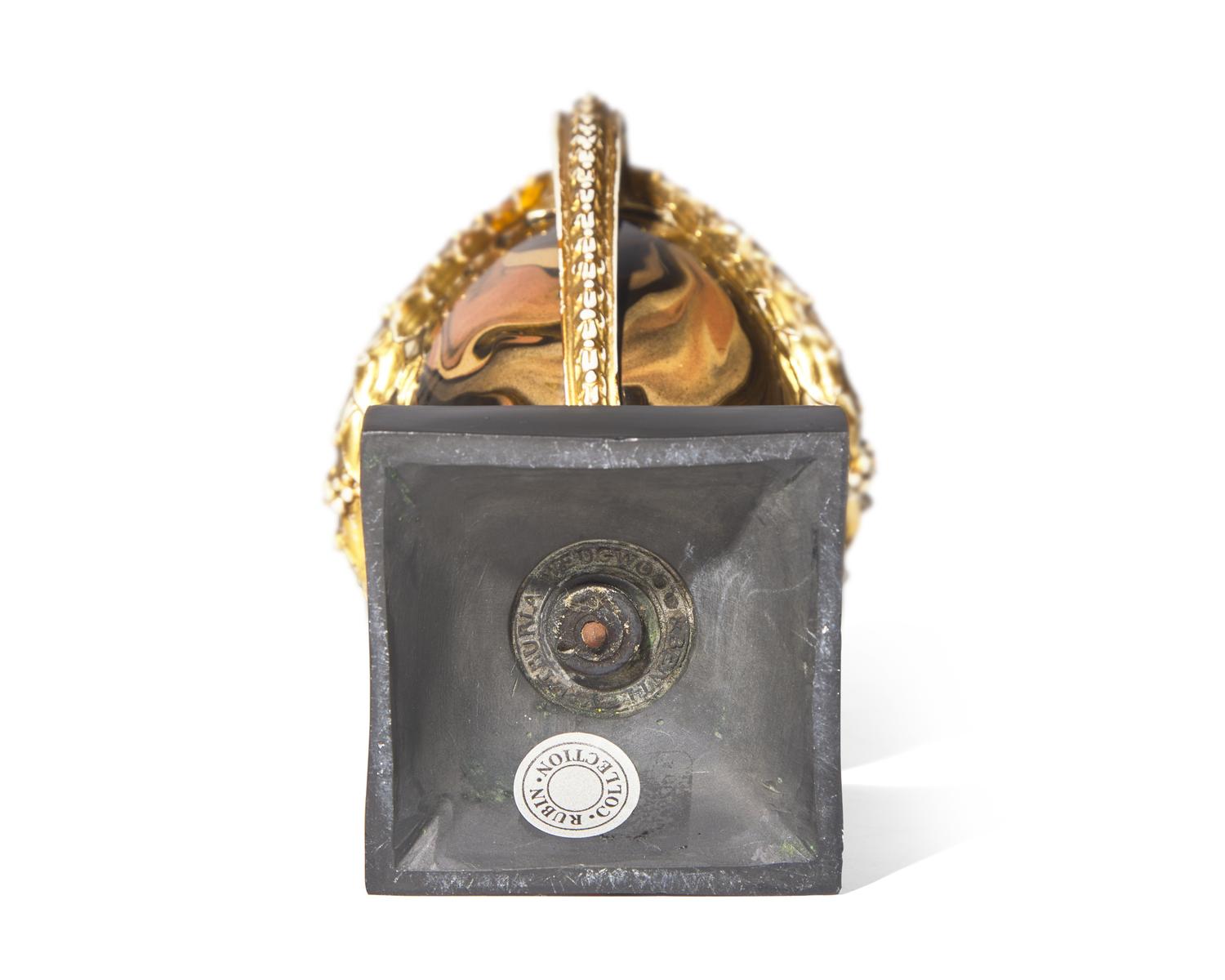 A Wedgwood and Bentley Parcel-Gilt Agateware Covered Urn