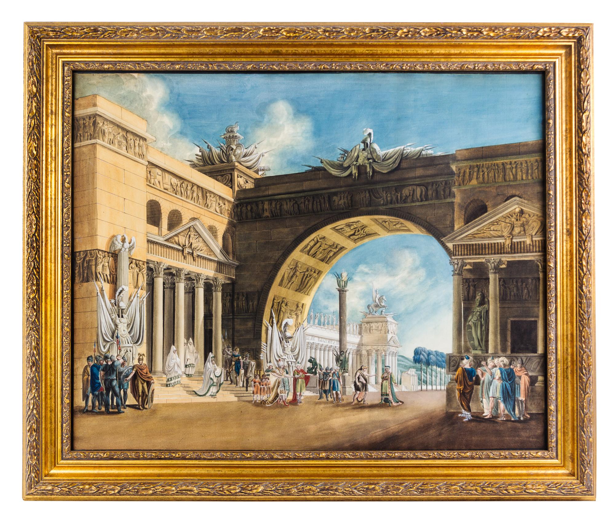 Artist Unknown, (Italian, 19th Century), Classical Scenes, 1876 (two works)