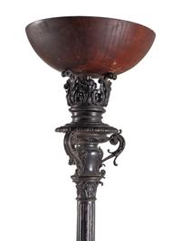 A Painted Cast Metal Torchère