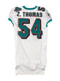 A 2000 Zach Thomas Game Used/Issued Miami Dolphins Jersey