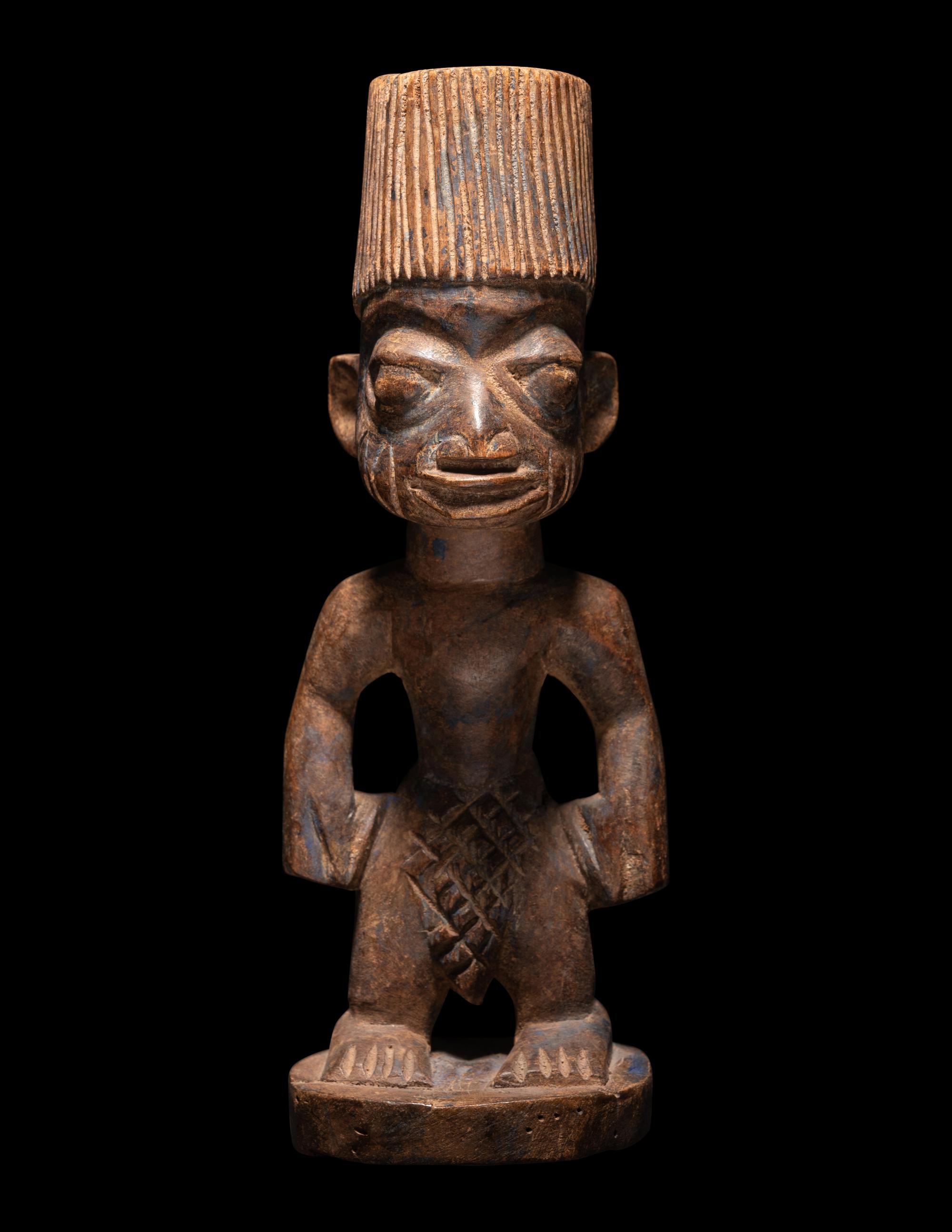 Three Yoruba Wood Figures