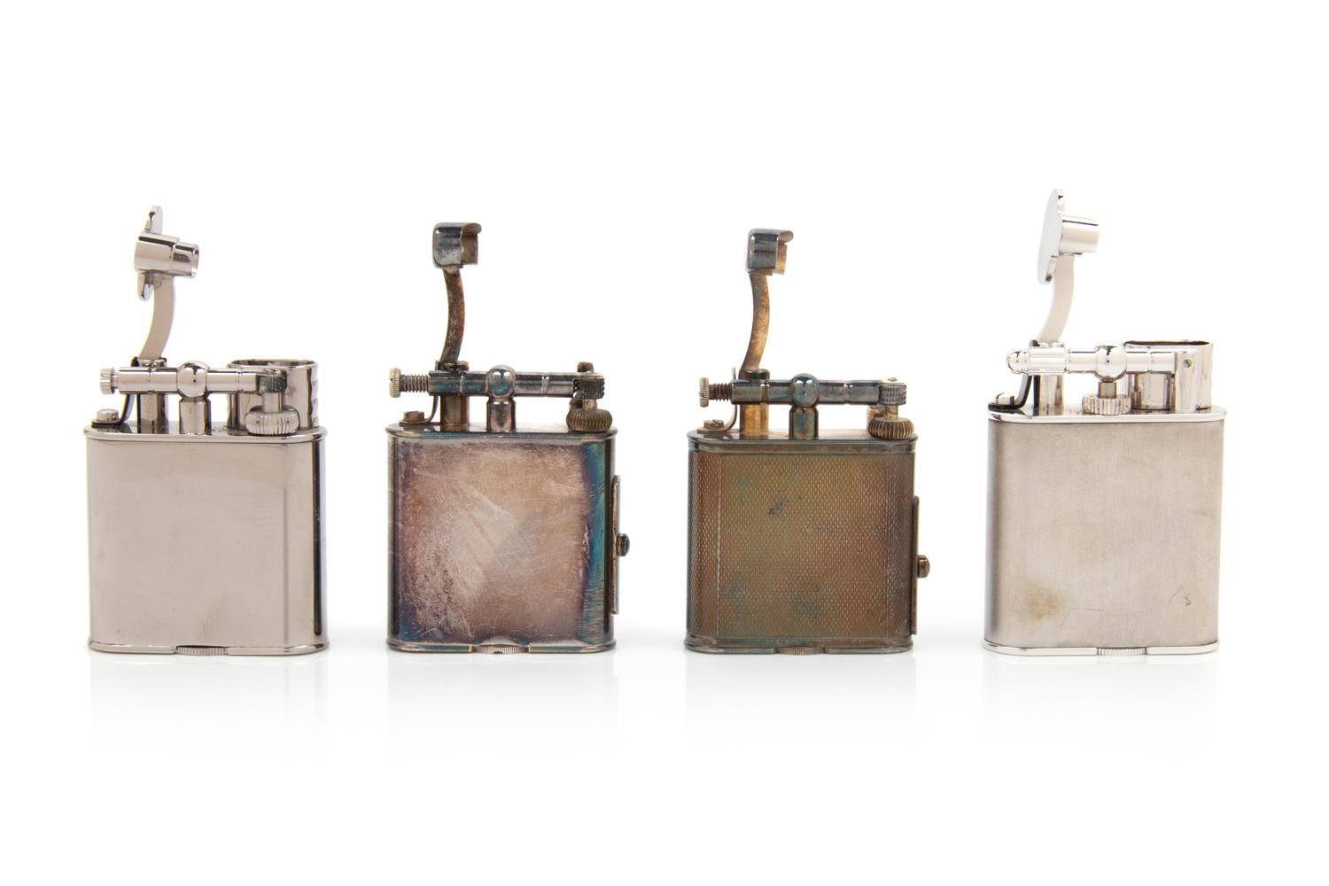 Four Dunhill Lift-Arm Lighters