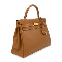 Hermès, Kelly 35 in Gold Epsom