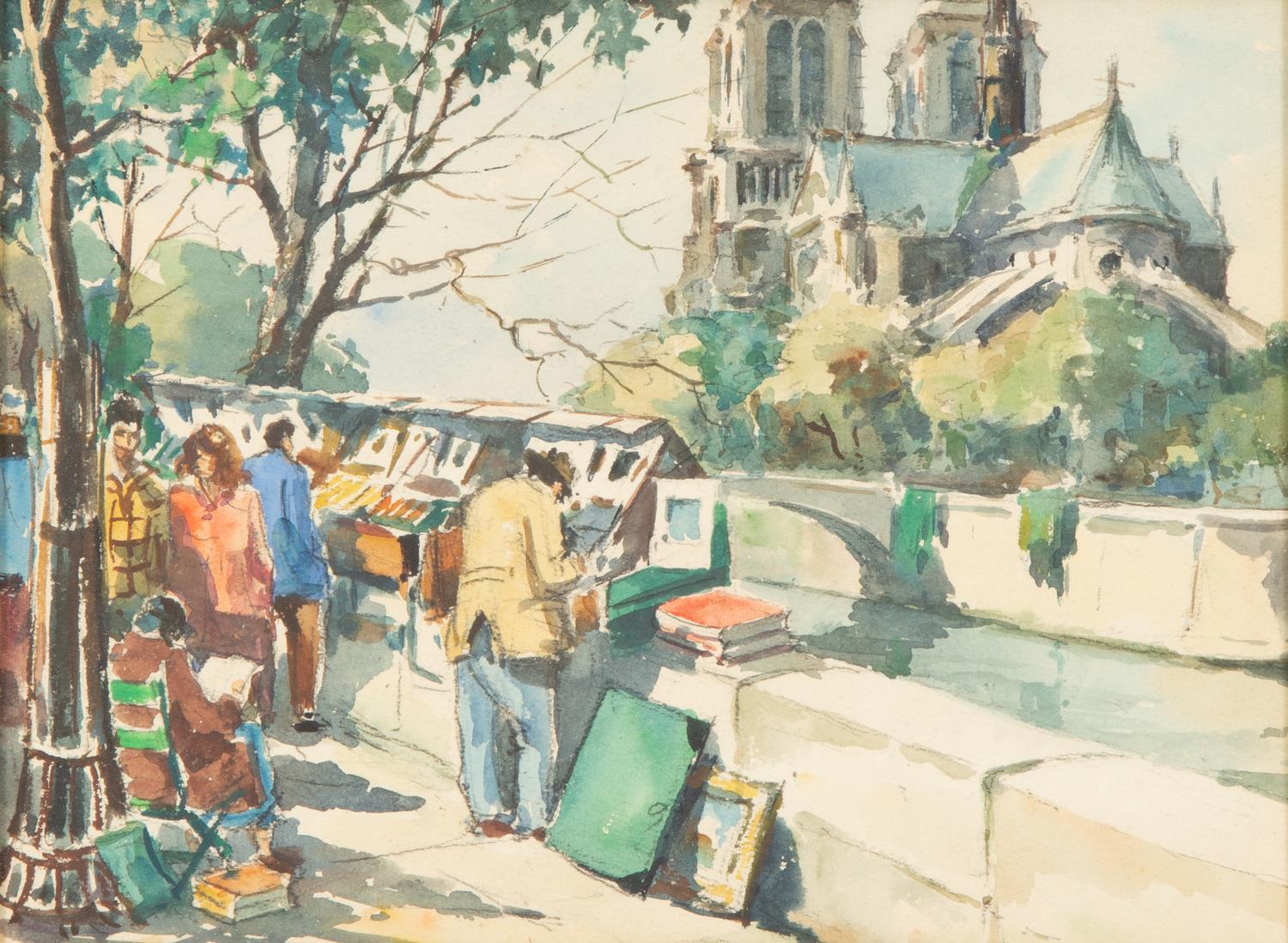 Eighteen Parisian Street Scene Paintings