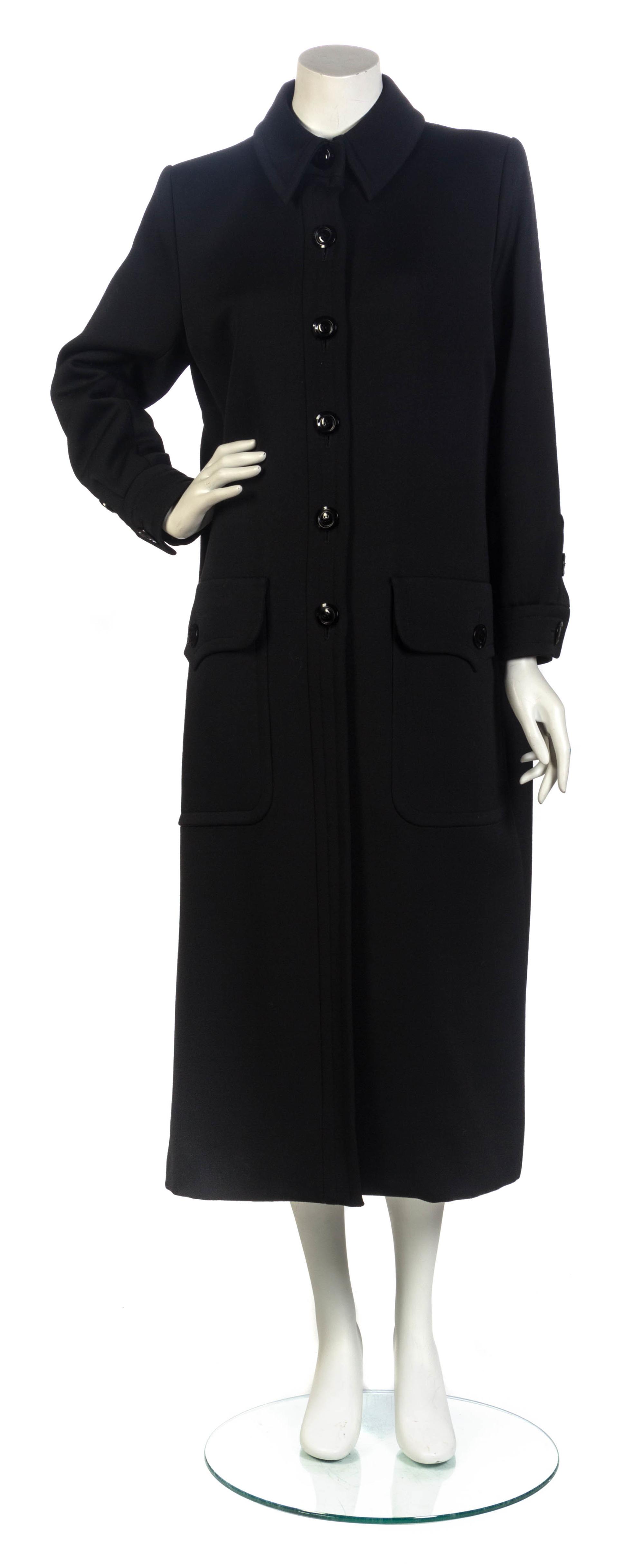 Yves Saint Laurent Rive Gauche Wool Coat, 1980-90s