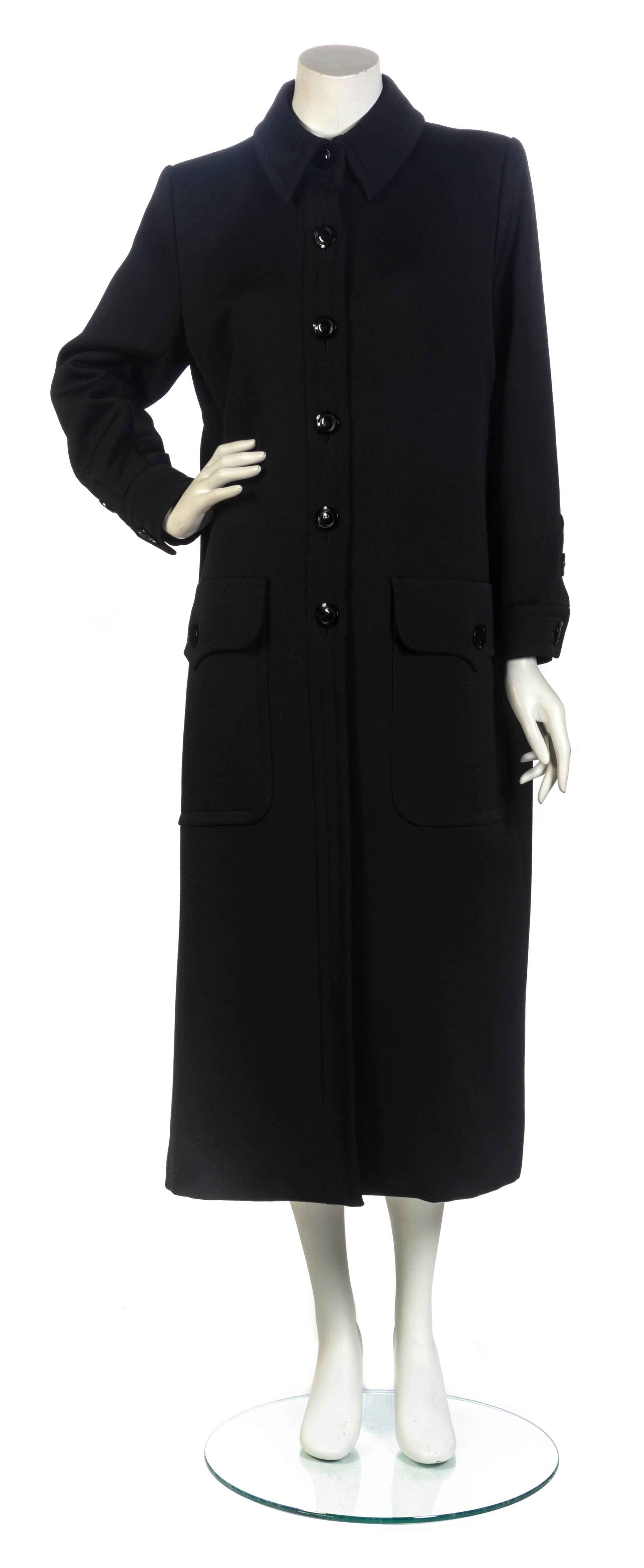 Yves Saint Laurent Rive Gauche Wool Coat, 1980-90s